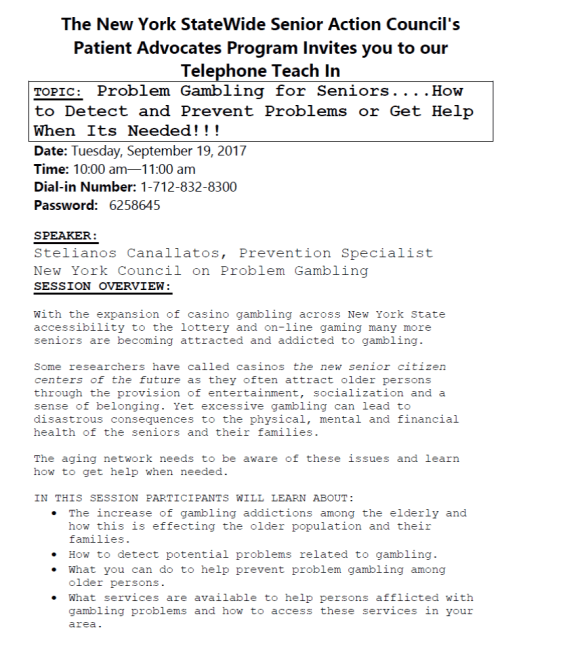 ProbGambSeniorsTeachIn